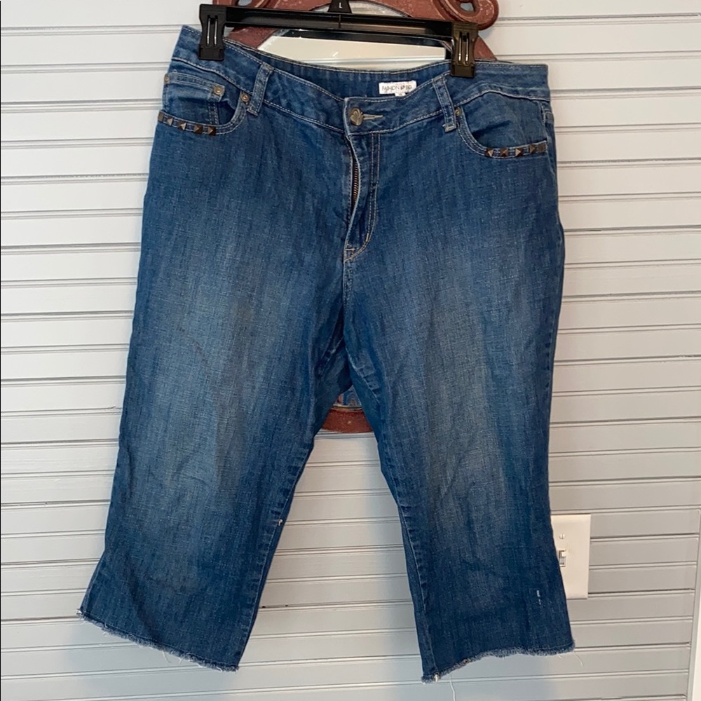Women's Blue Denim cropped Jeans